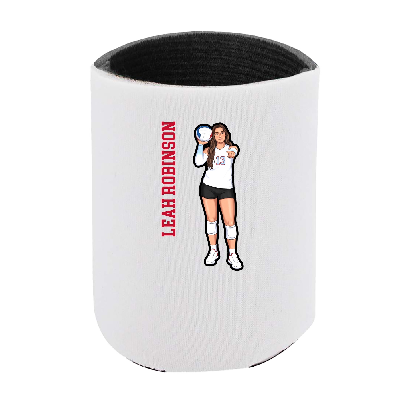 Can Holder — Name Vertical in White