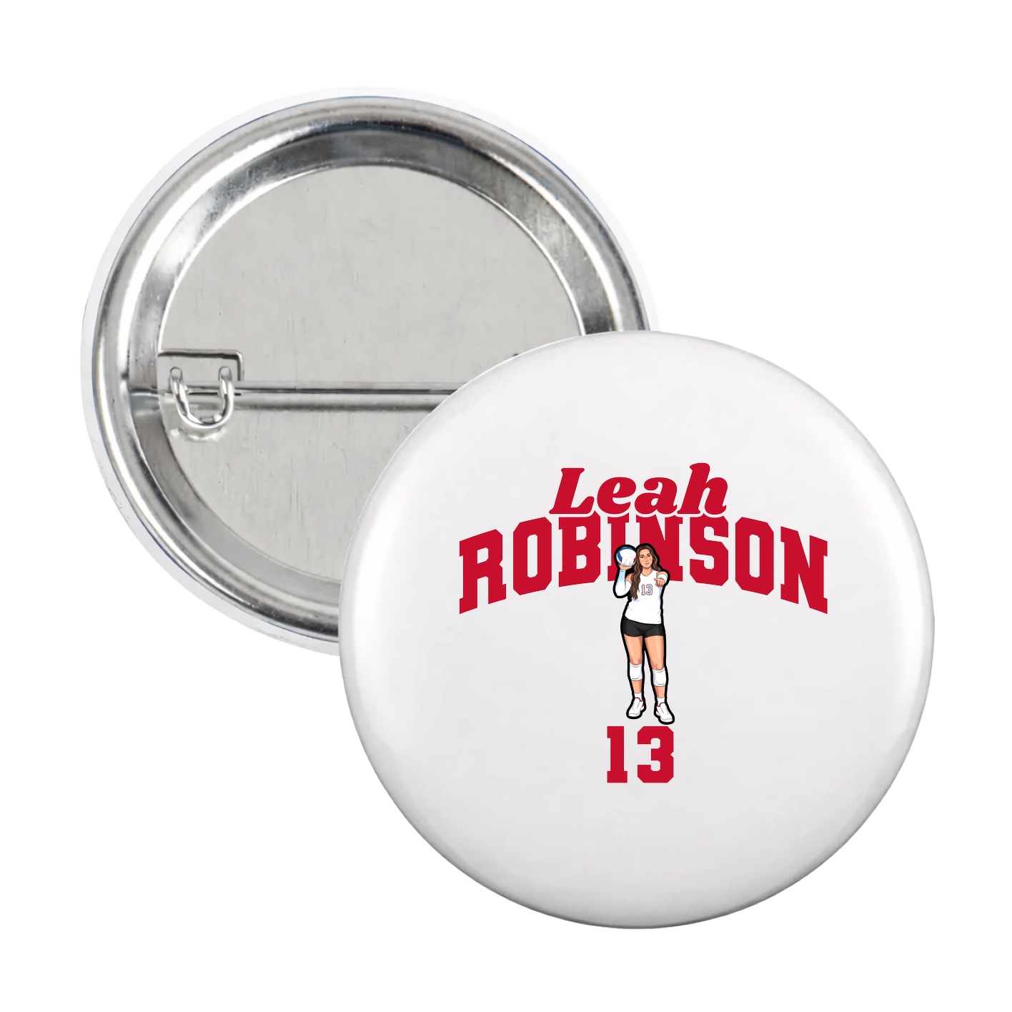 Game Day Button — Signature Arch in White