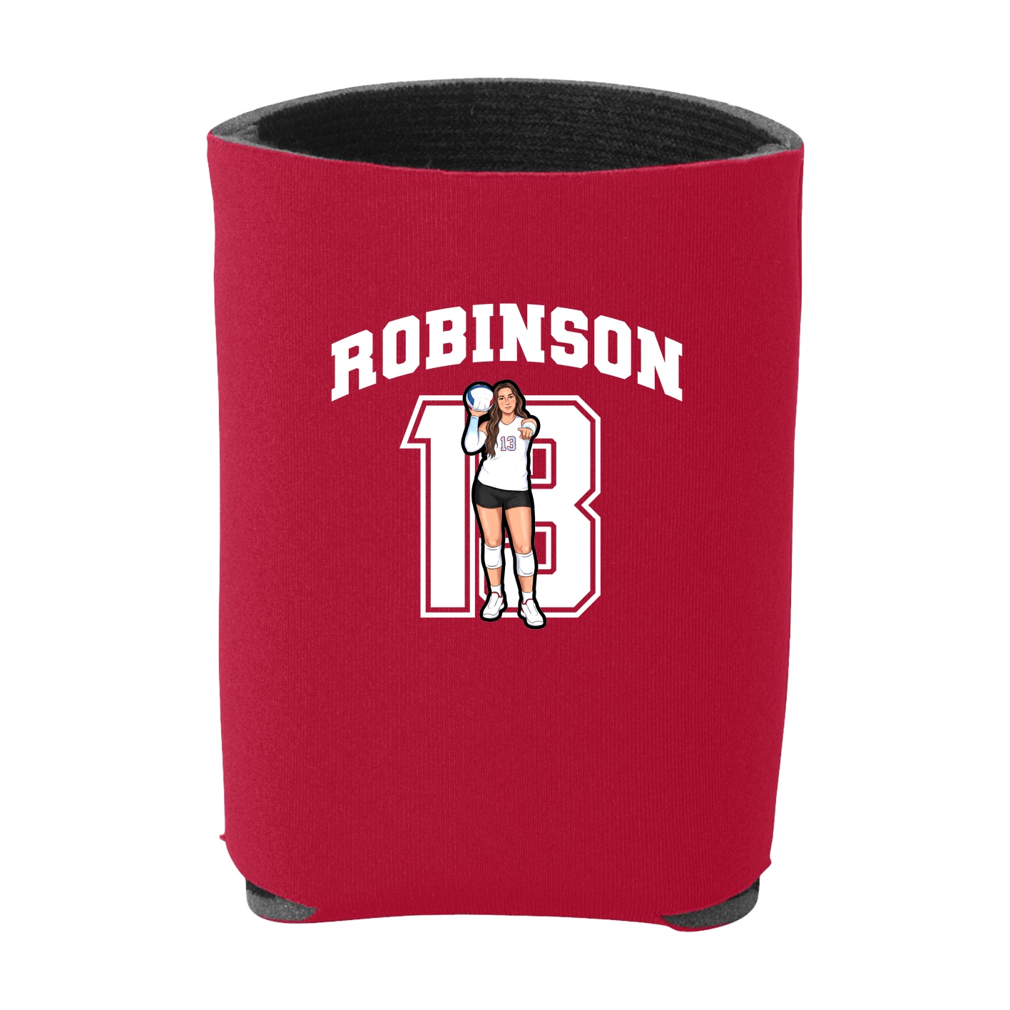 Can Holder — Number in Red