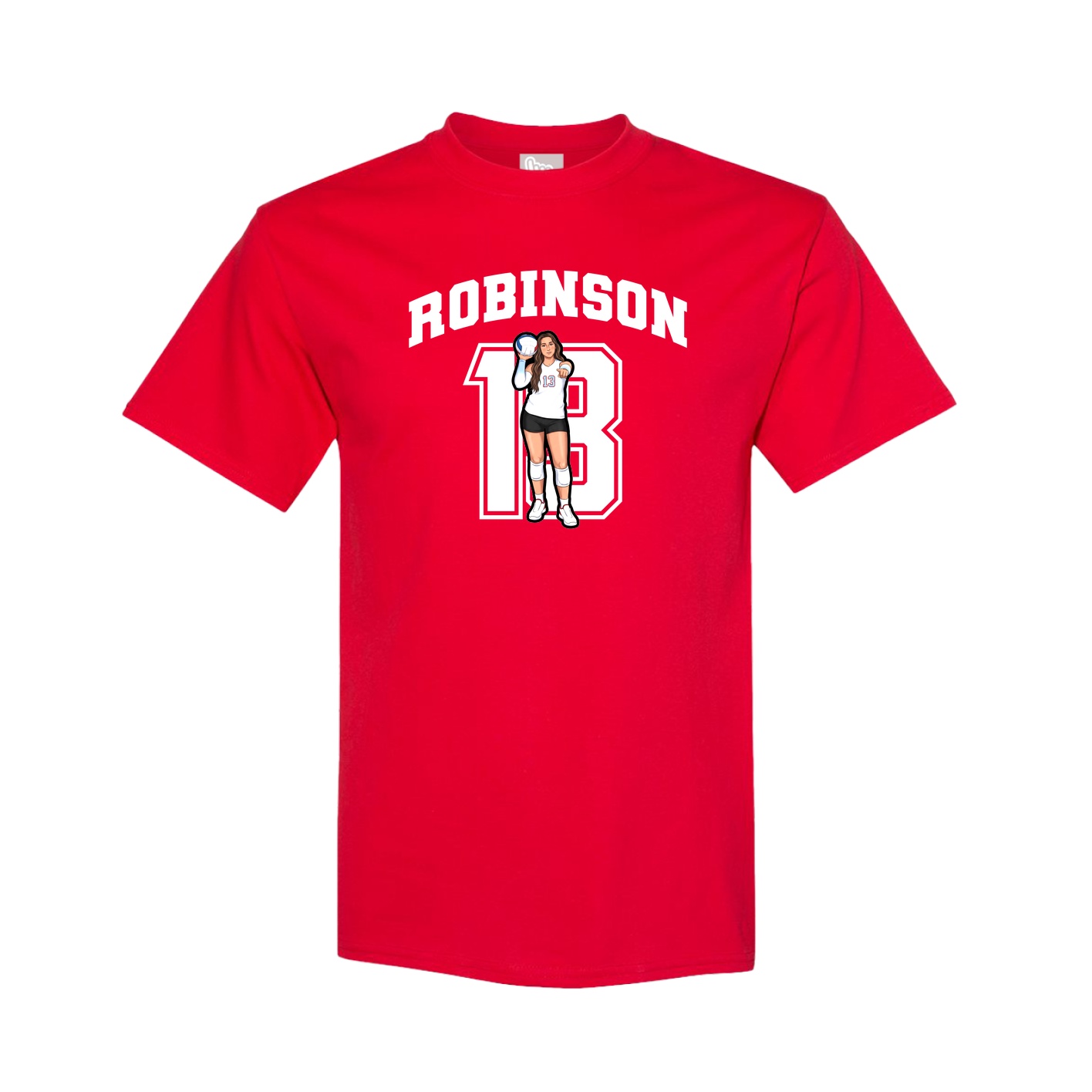 Tee — Number in Red