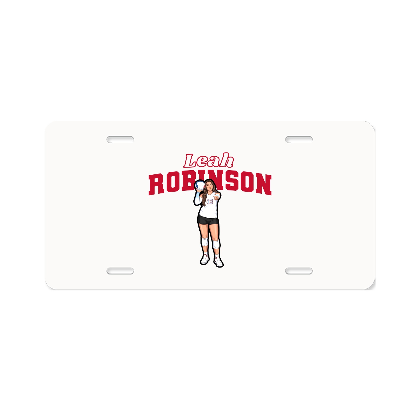 License Plate — Name Arch in Classic