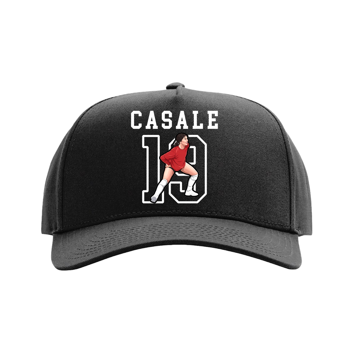 Full Fabric Five-Panel Champ Cap — Shirsey in Black