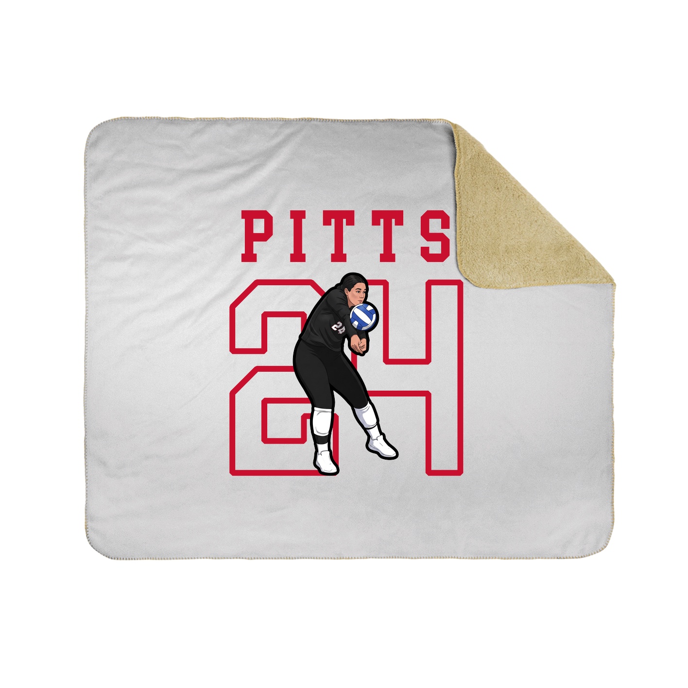 Throw Blanket — Shirsey in White