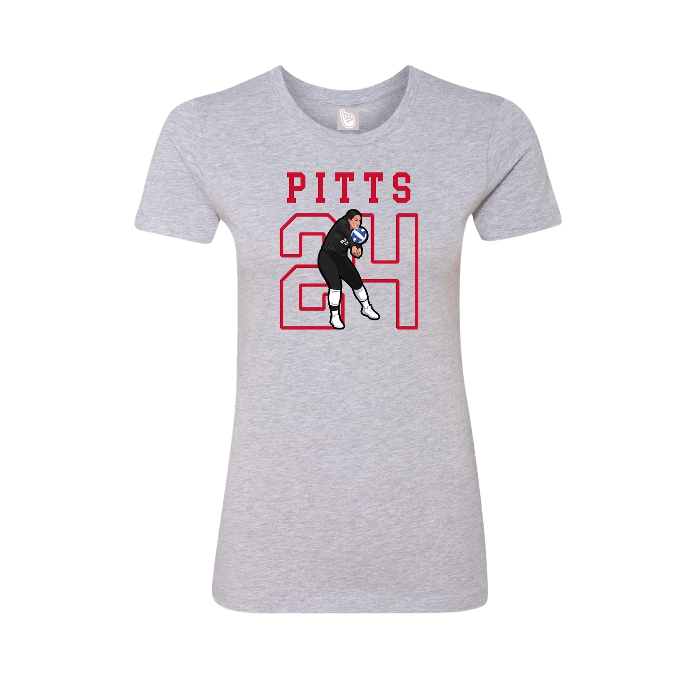 Fitted Women's Tee — Shirsey in Grey