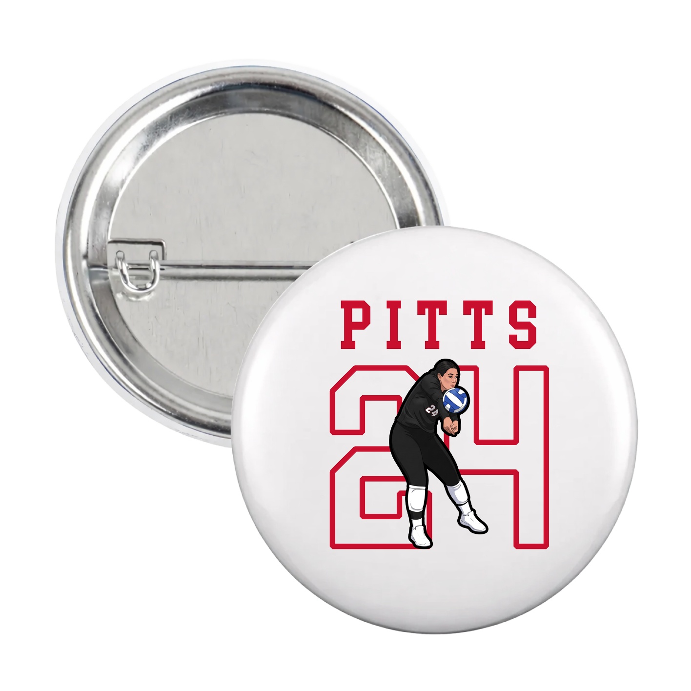 Game Day Button — Shirsey in White
