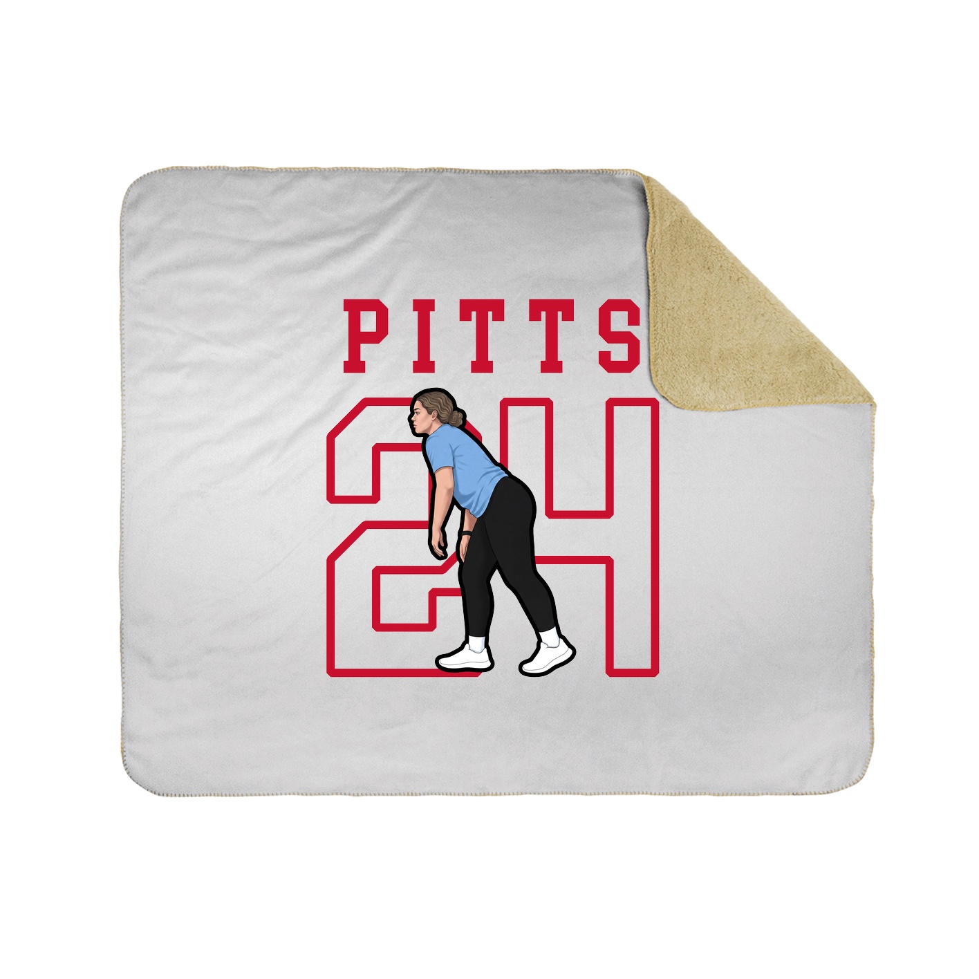 Throw Blanket — Shirsey in White