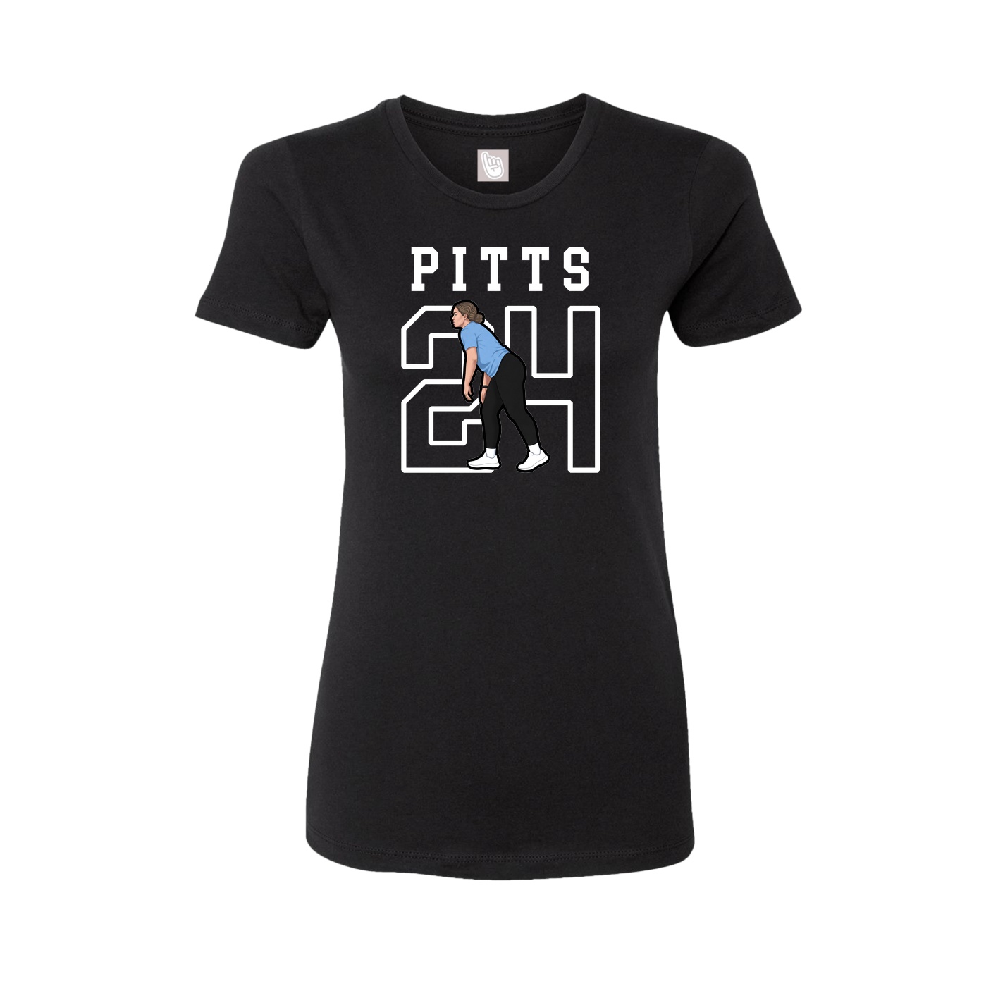 Fitted Women's Tee — Shirsey in Black
