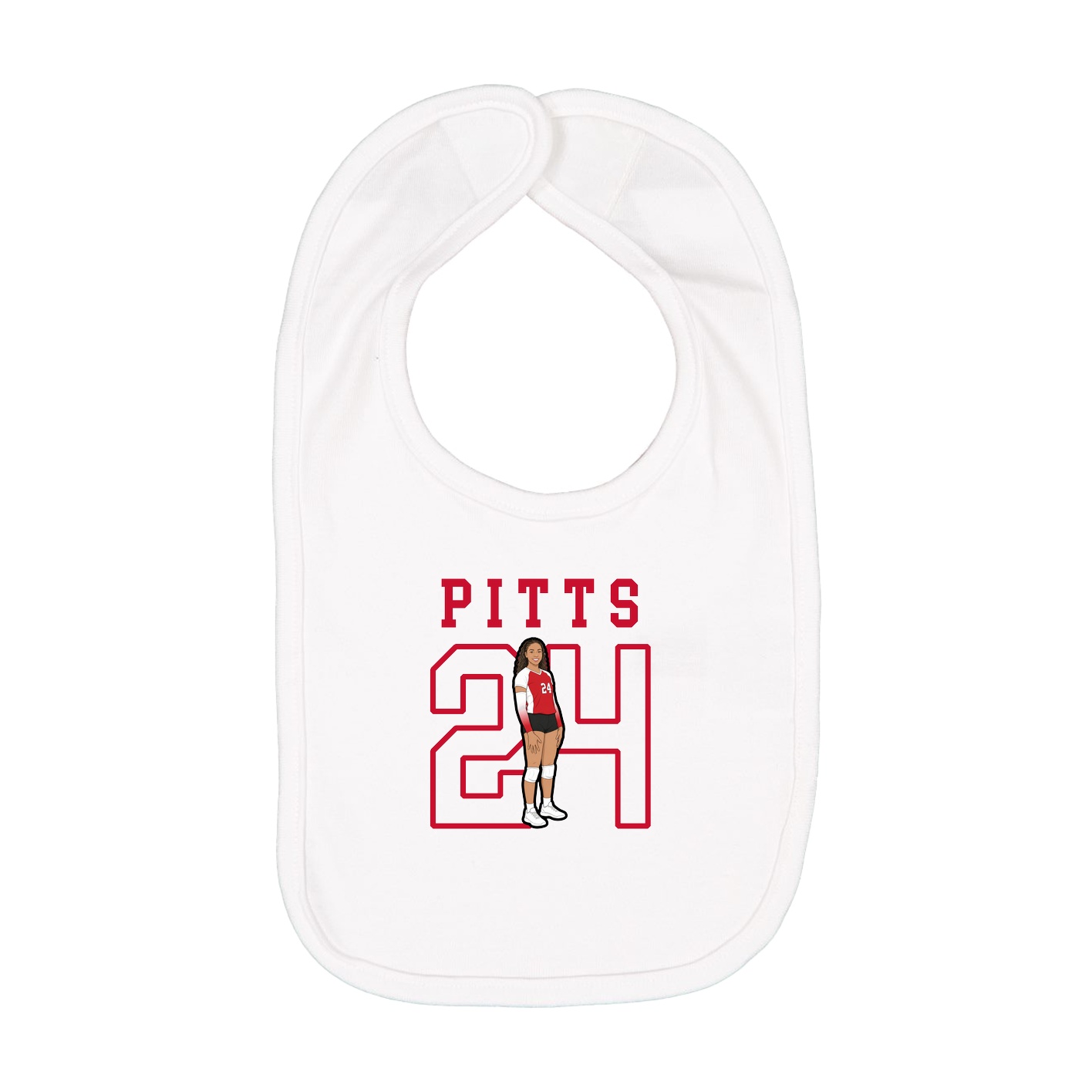 Infant Bib — Shirsey in White