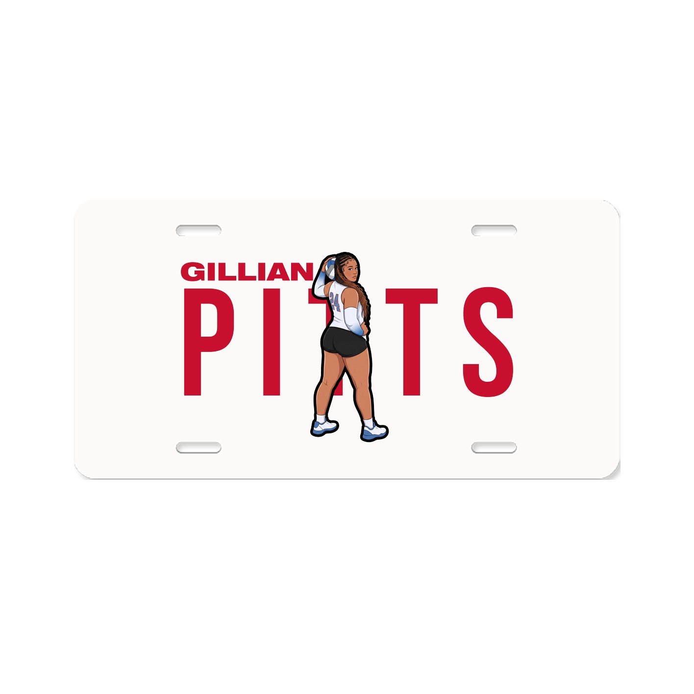 License Plate — Player Name in Classic