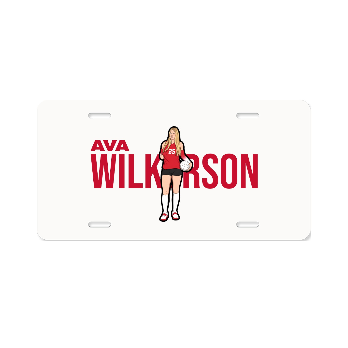 License Plate — Player Name in Classic