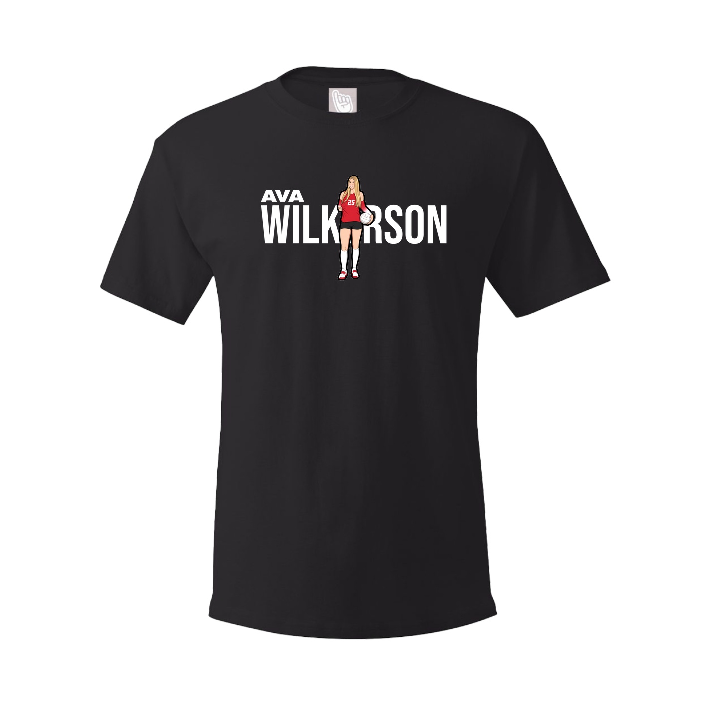 Youth Tee — Player Name in Black
