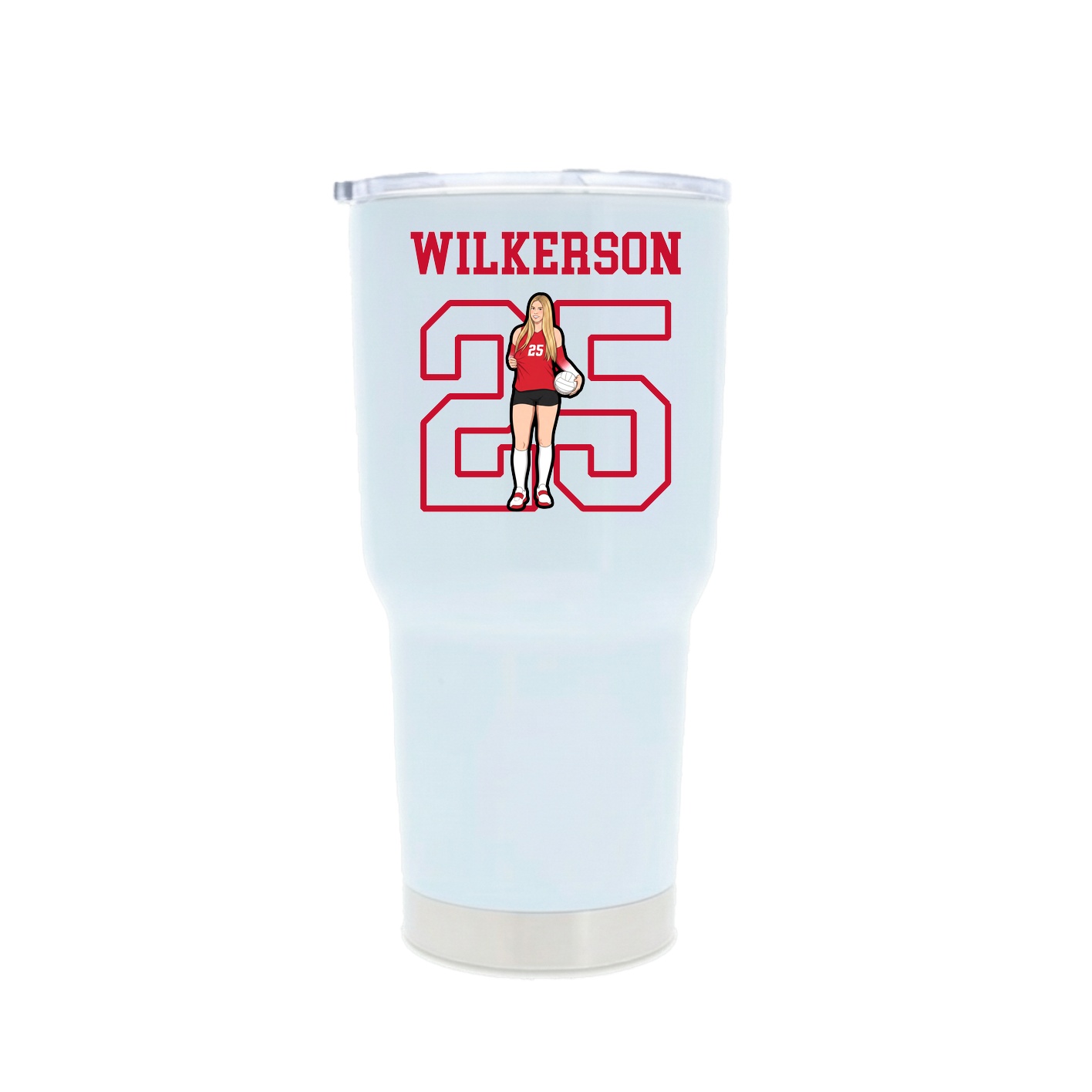 30oz Stainless Steel Tumbler — Shirsey in White