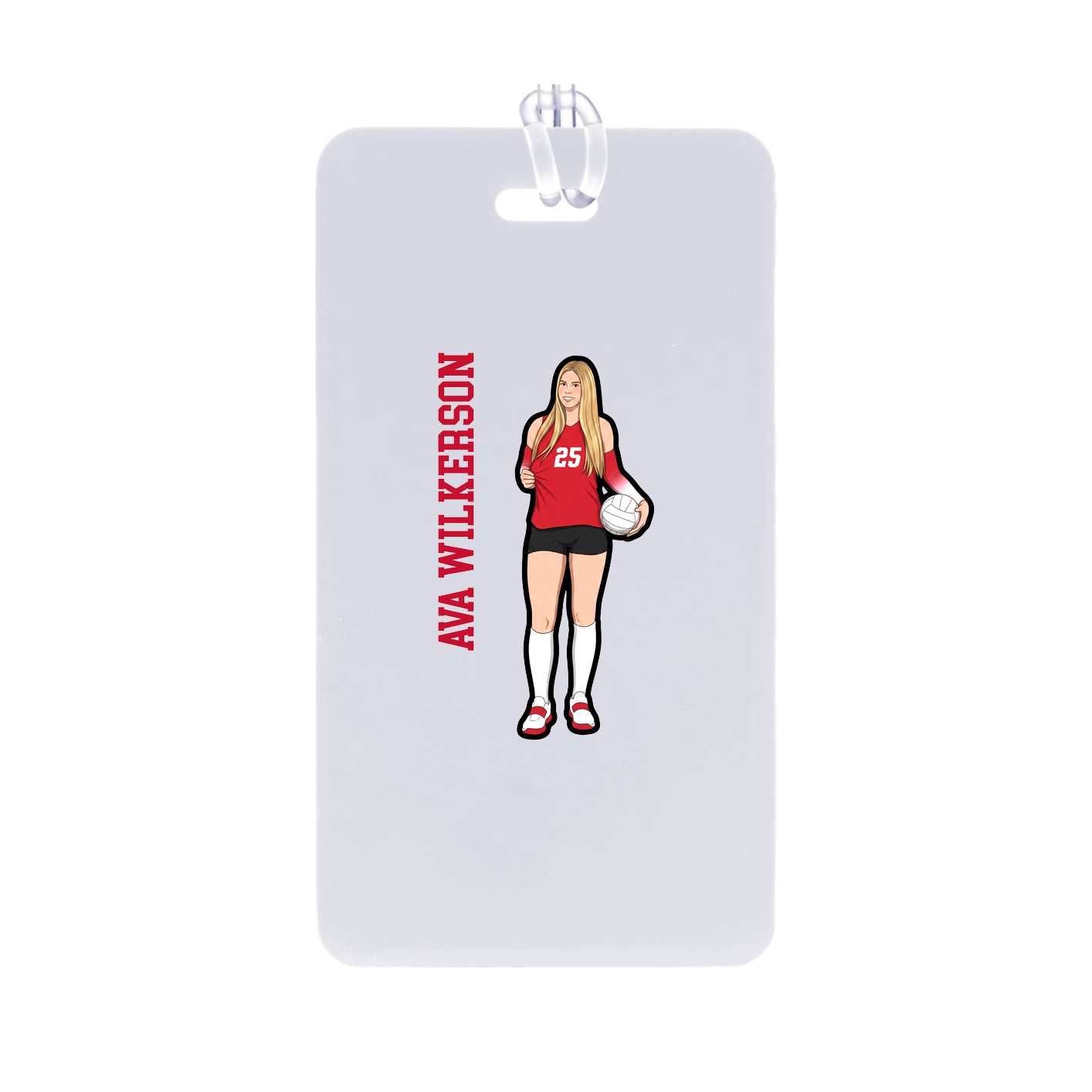 Bag Tag — Name Vertical in Classic