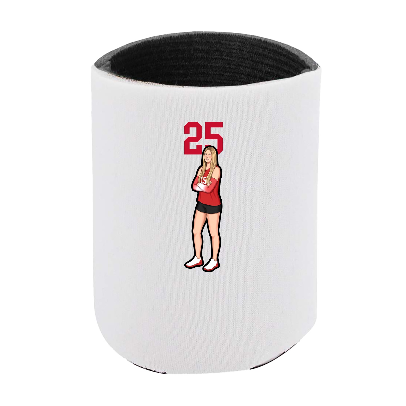Can Holder — Number Top in White