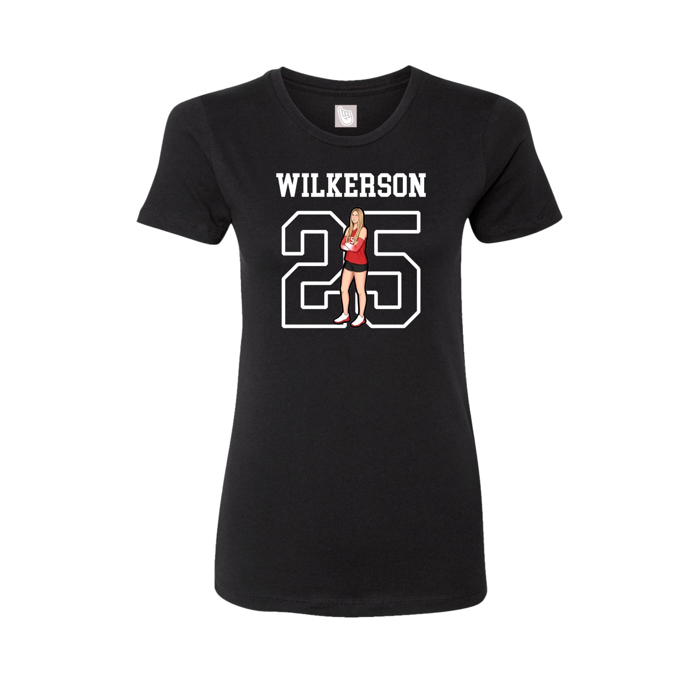 Fitted Women's Tee — Shirsey in Black