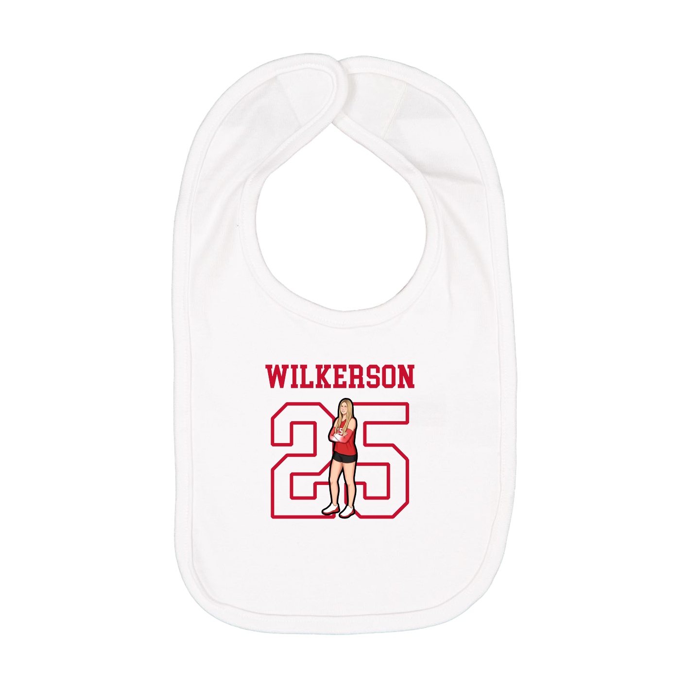 Infant Bib — Shirsey in White