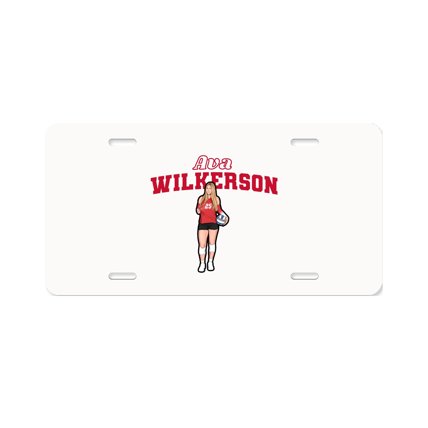 License Plate — Name Arch in Classic