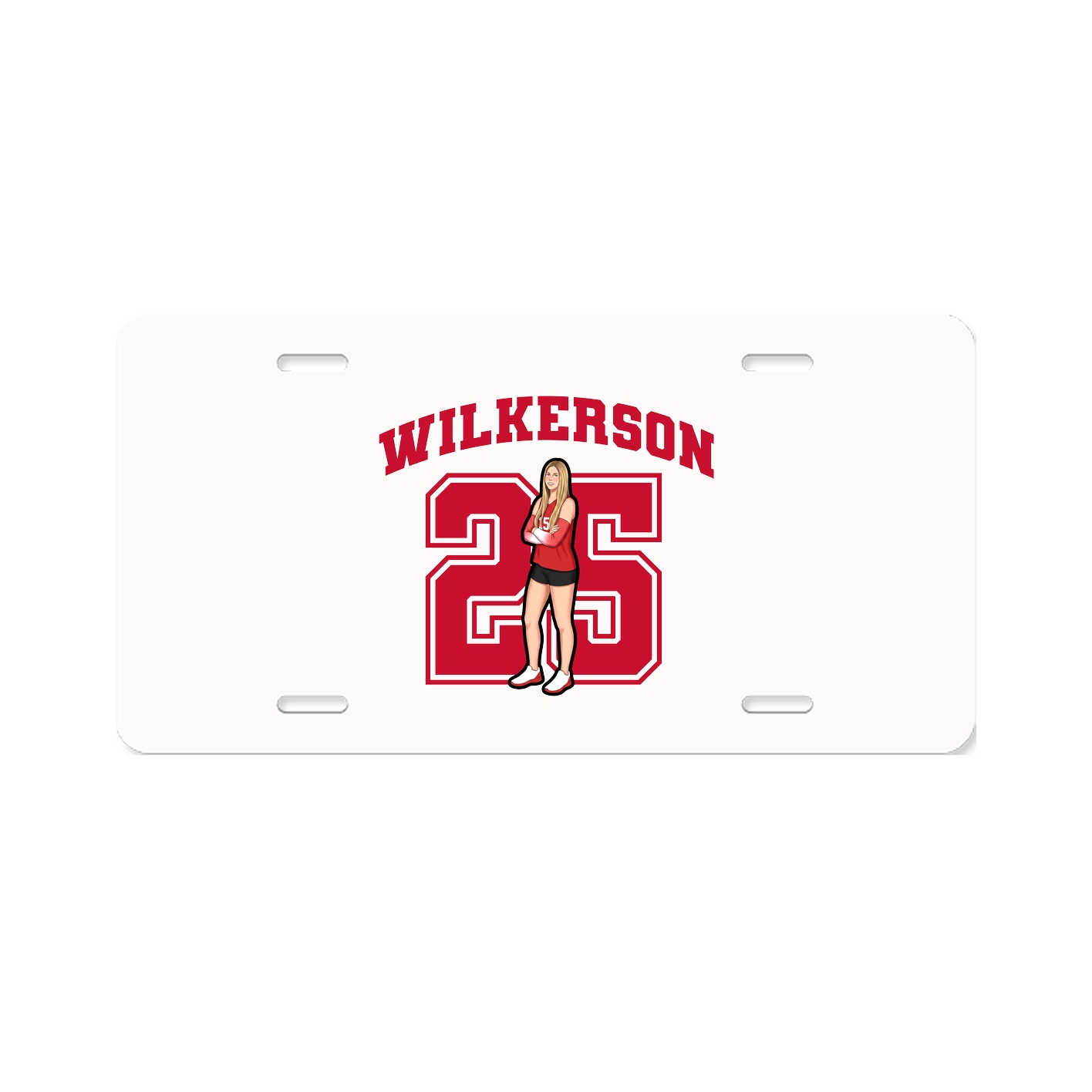 License Plate — Number in Classic