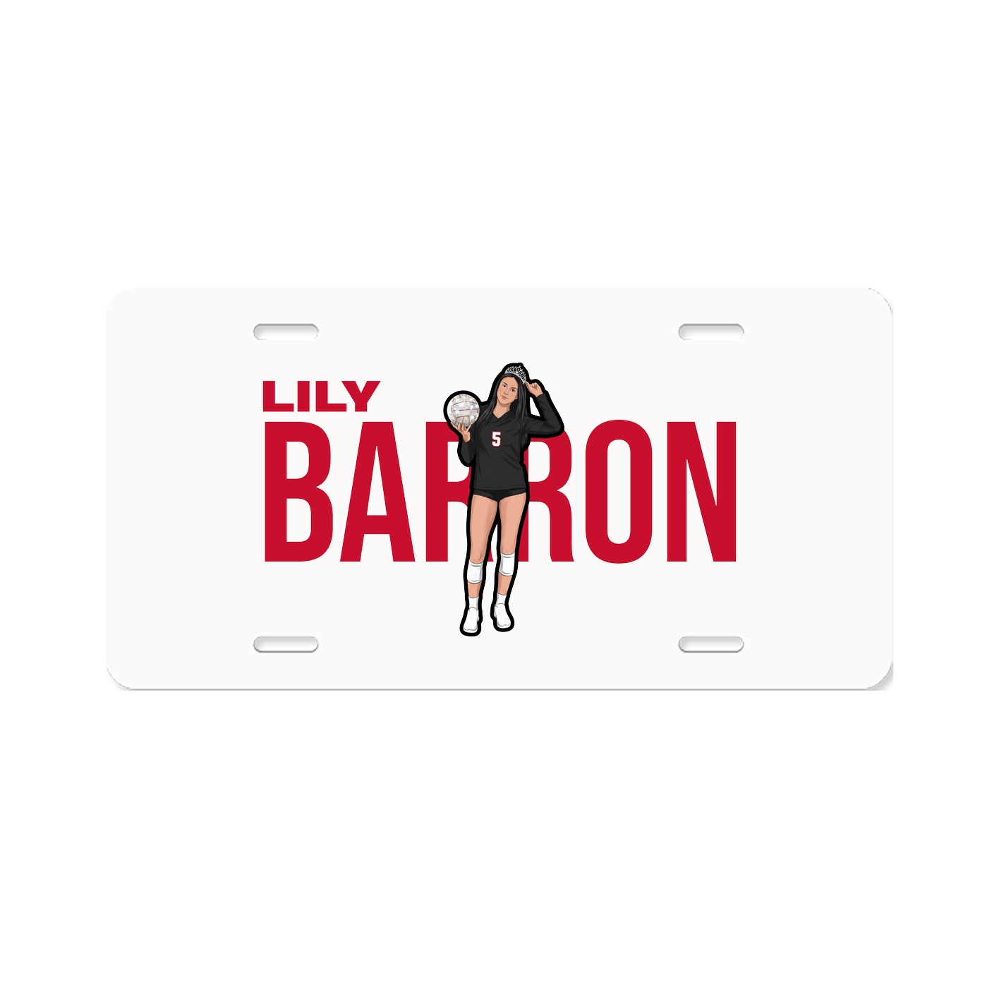 License Plate — Player Name in Classic