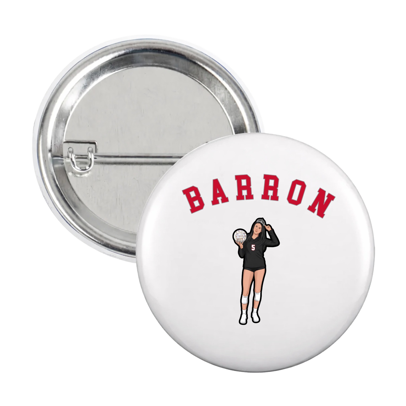 Game Day Button — Shirsey Arch in White