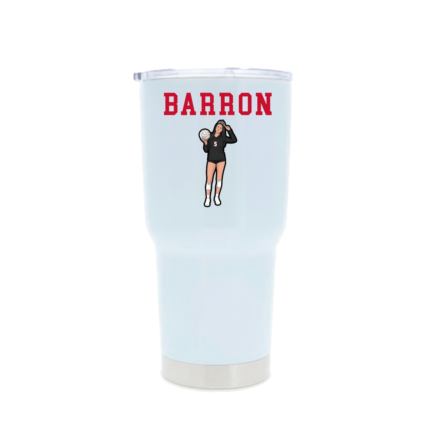 30oz Stainless Steel Tumbler — Shirsey in White