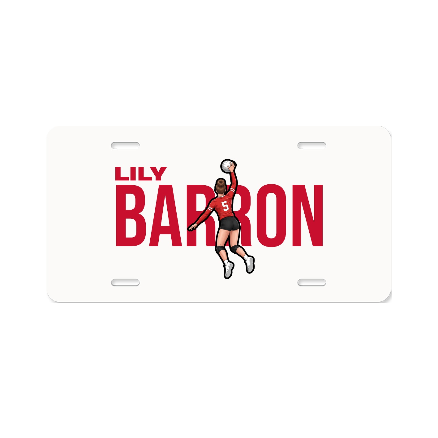 License Plate — Player Name in Classic