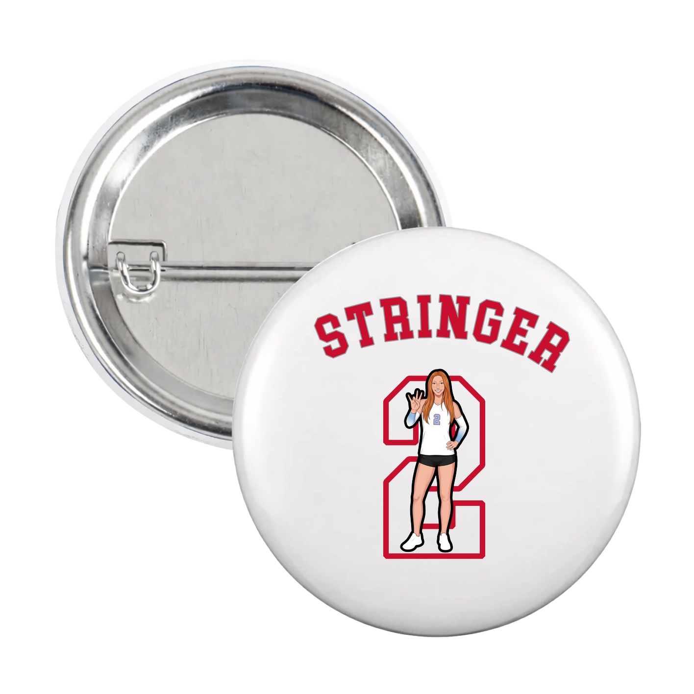 Game Day Button — Shirsey Arch in White