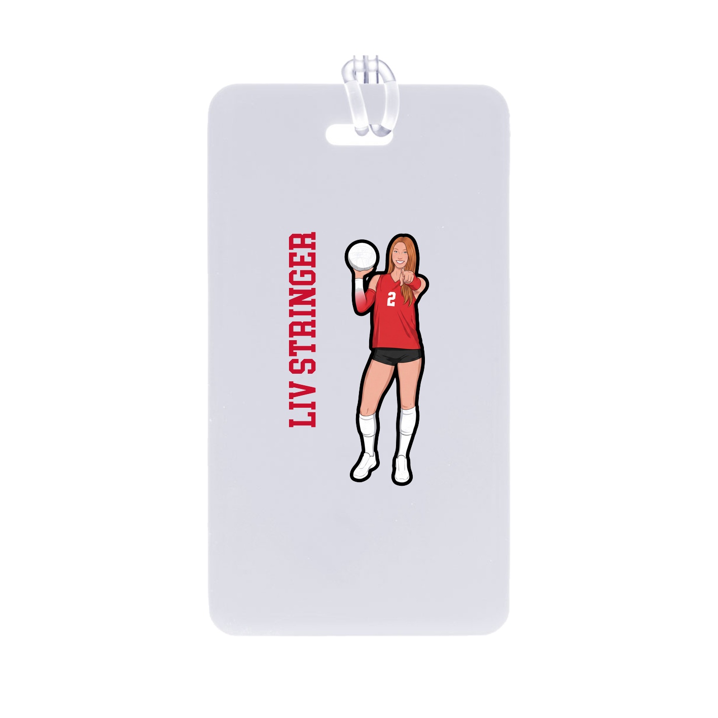 Bag Tag — Name Vertical in Classic