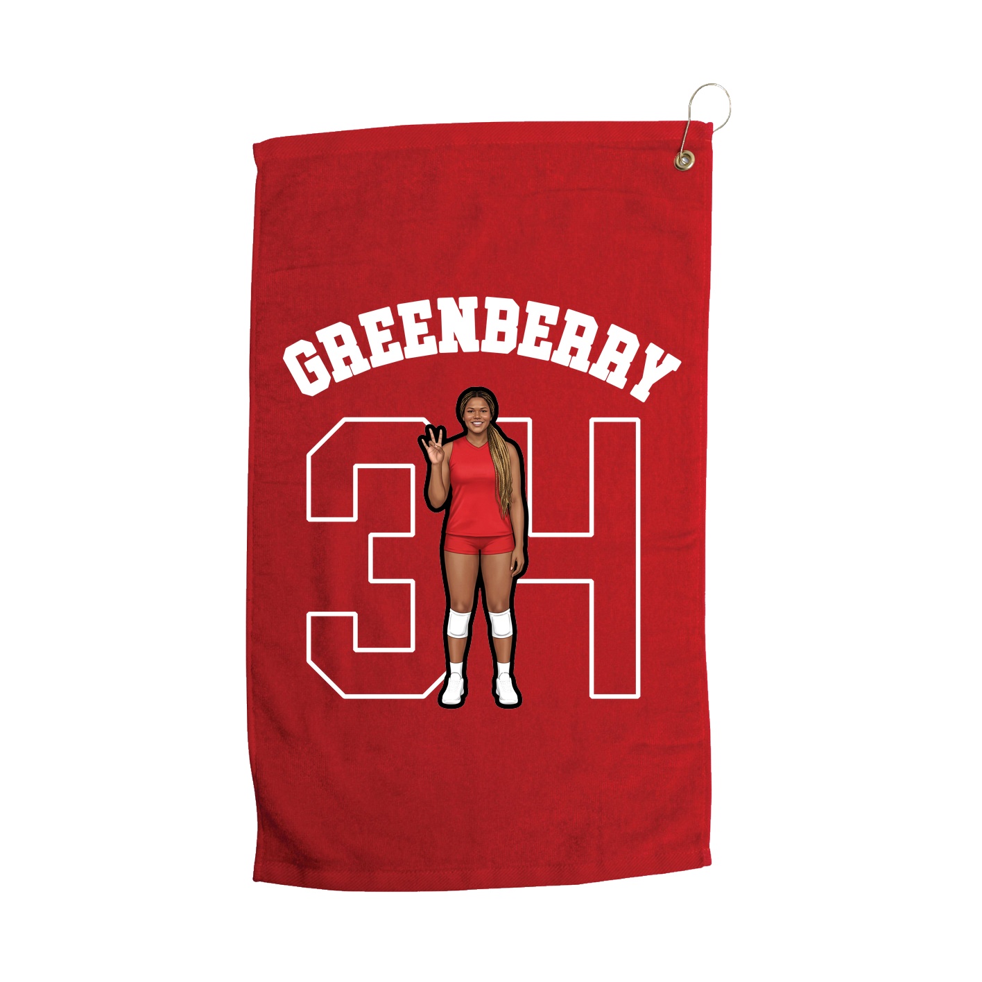 Golf Towel — Shirsey Arch in Red