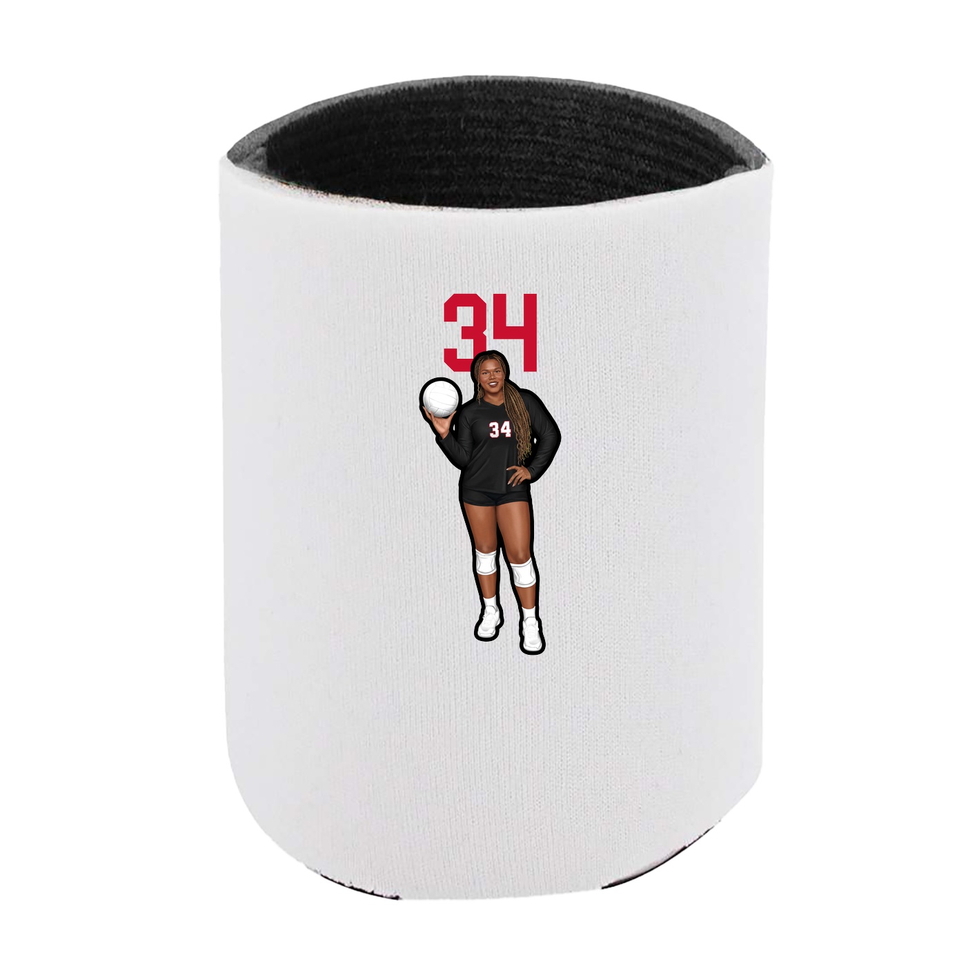 Can Holder — Number Top in White