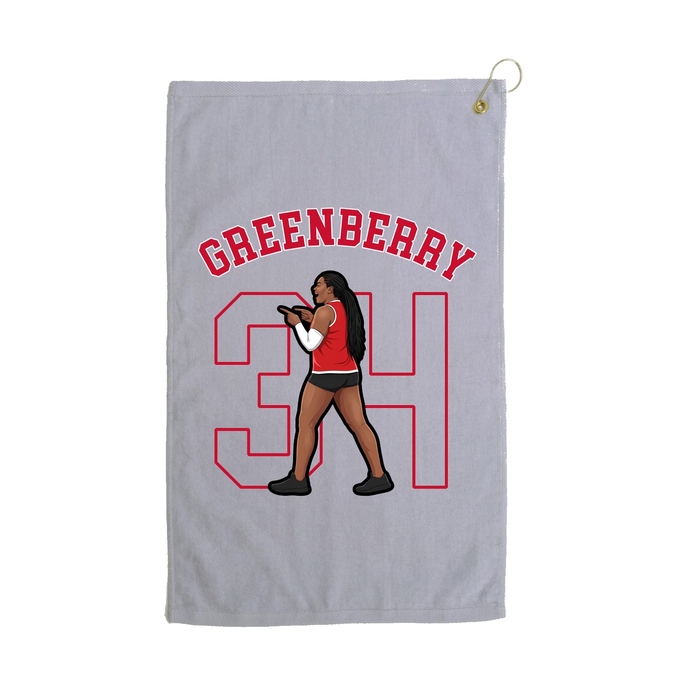 Golf Towel — Shirsey Arch in Grey