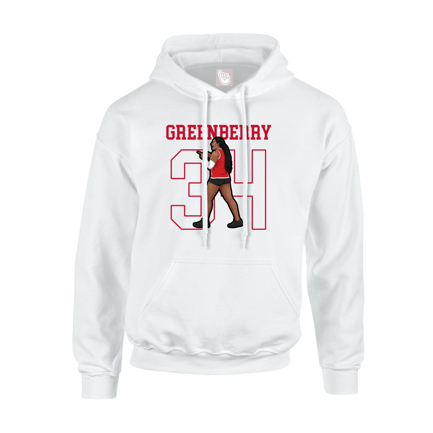 Hoodie — Shirsey in White