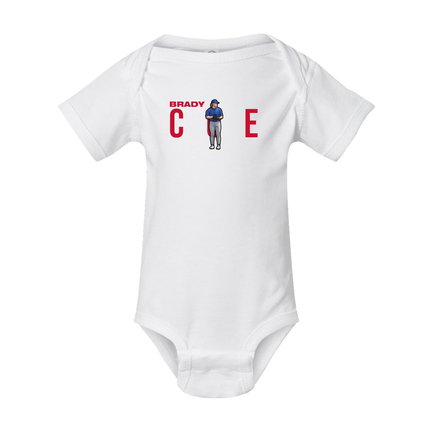 Baby Onesie — Player Name in White