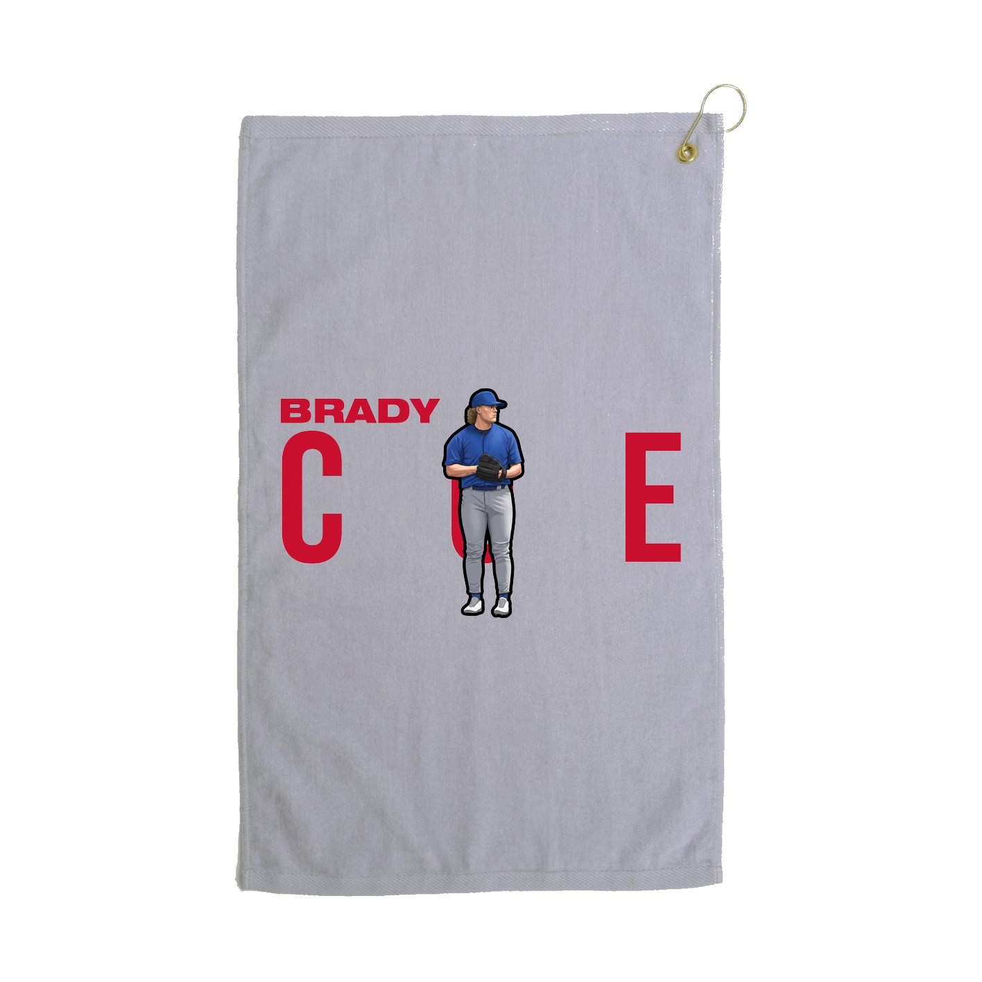 Golf Towel — Player Name in Grey