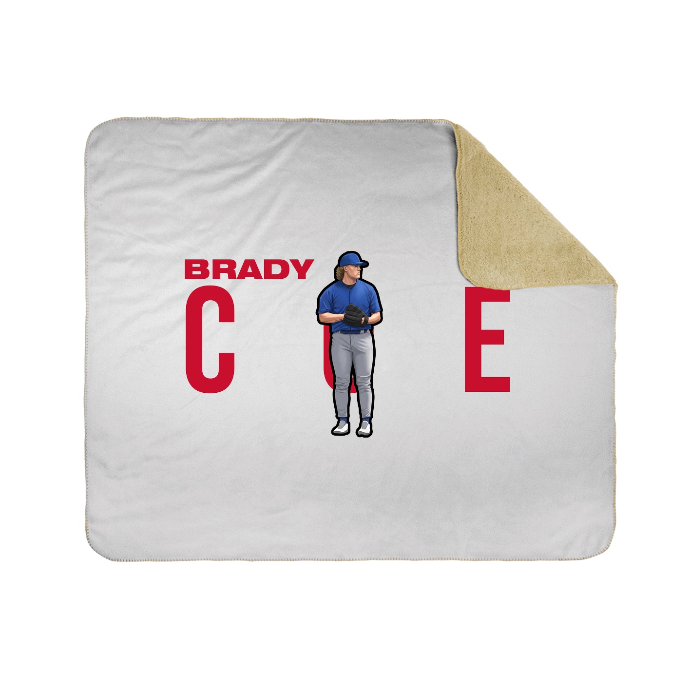 Throw Blanket — Player Name in White