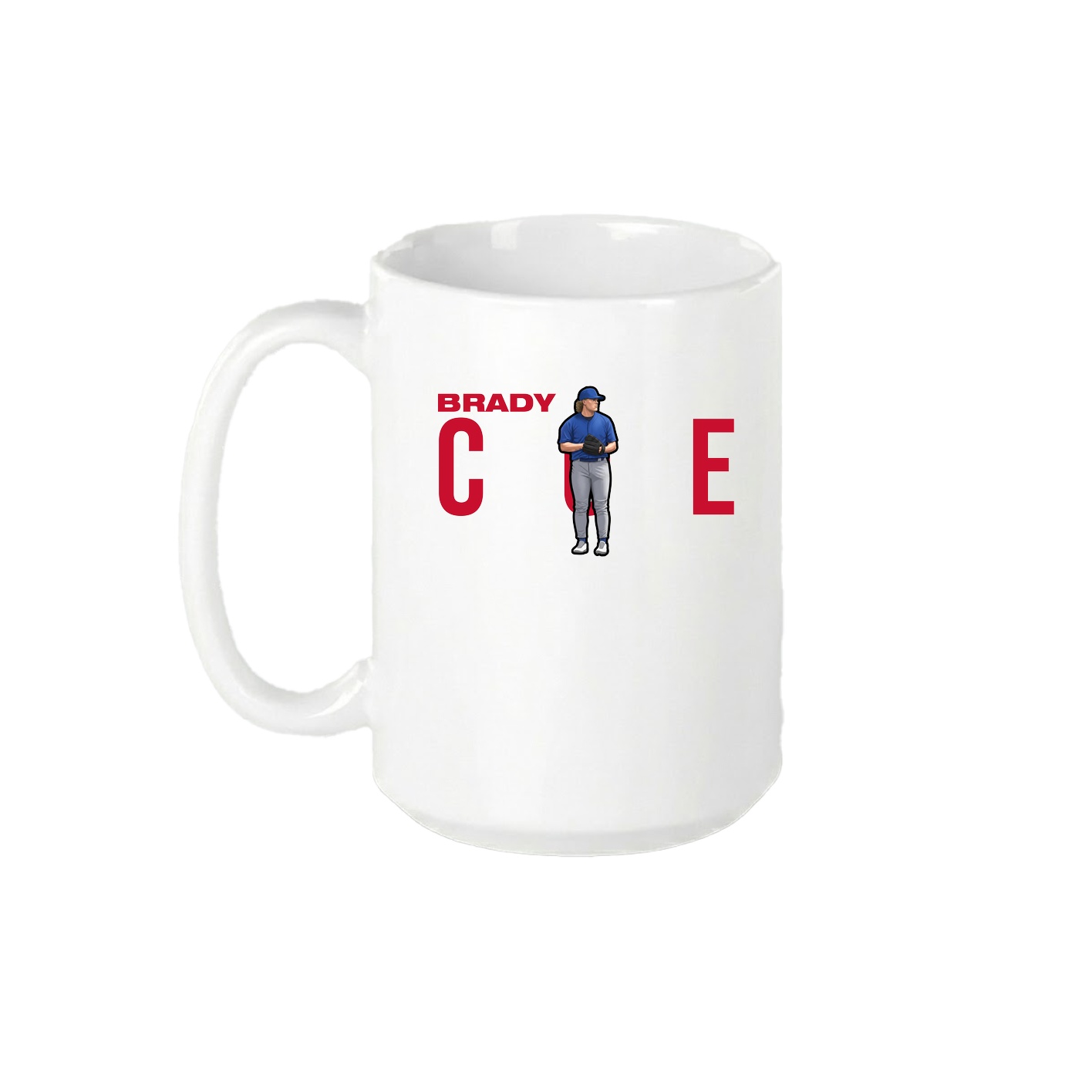 15oz Coffee Mug — Player Name in White