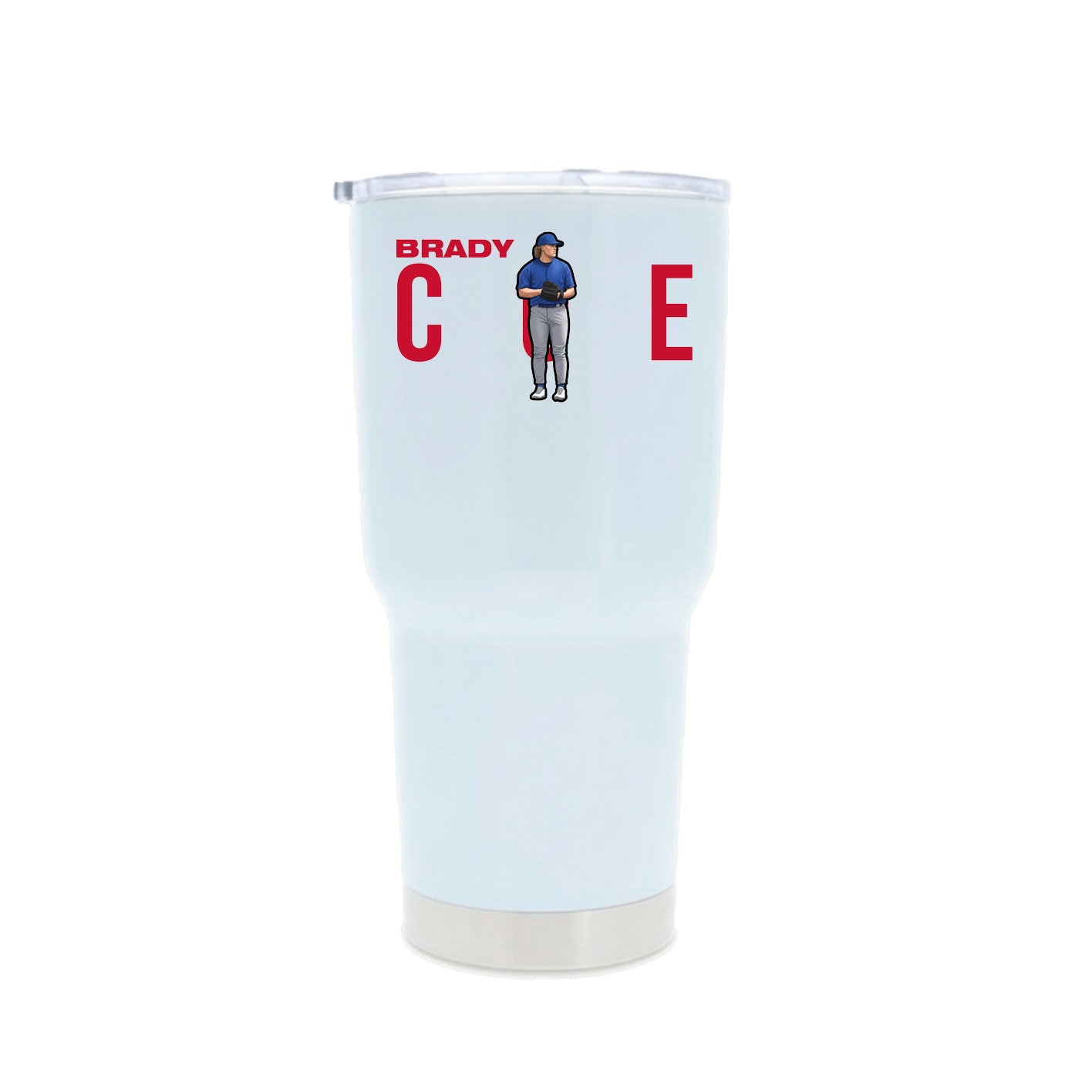 30oz Stainless Steel Tumbler — Player Name in White
