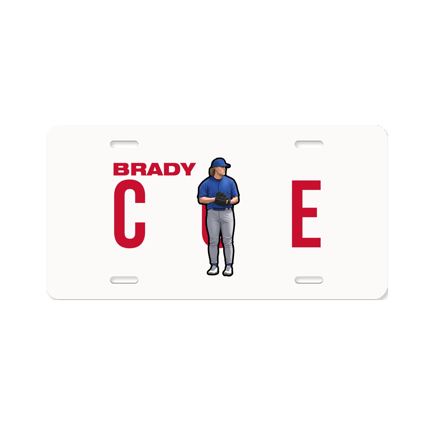 License Plate — Player Name in Classic