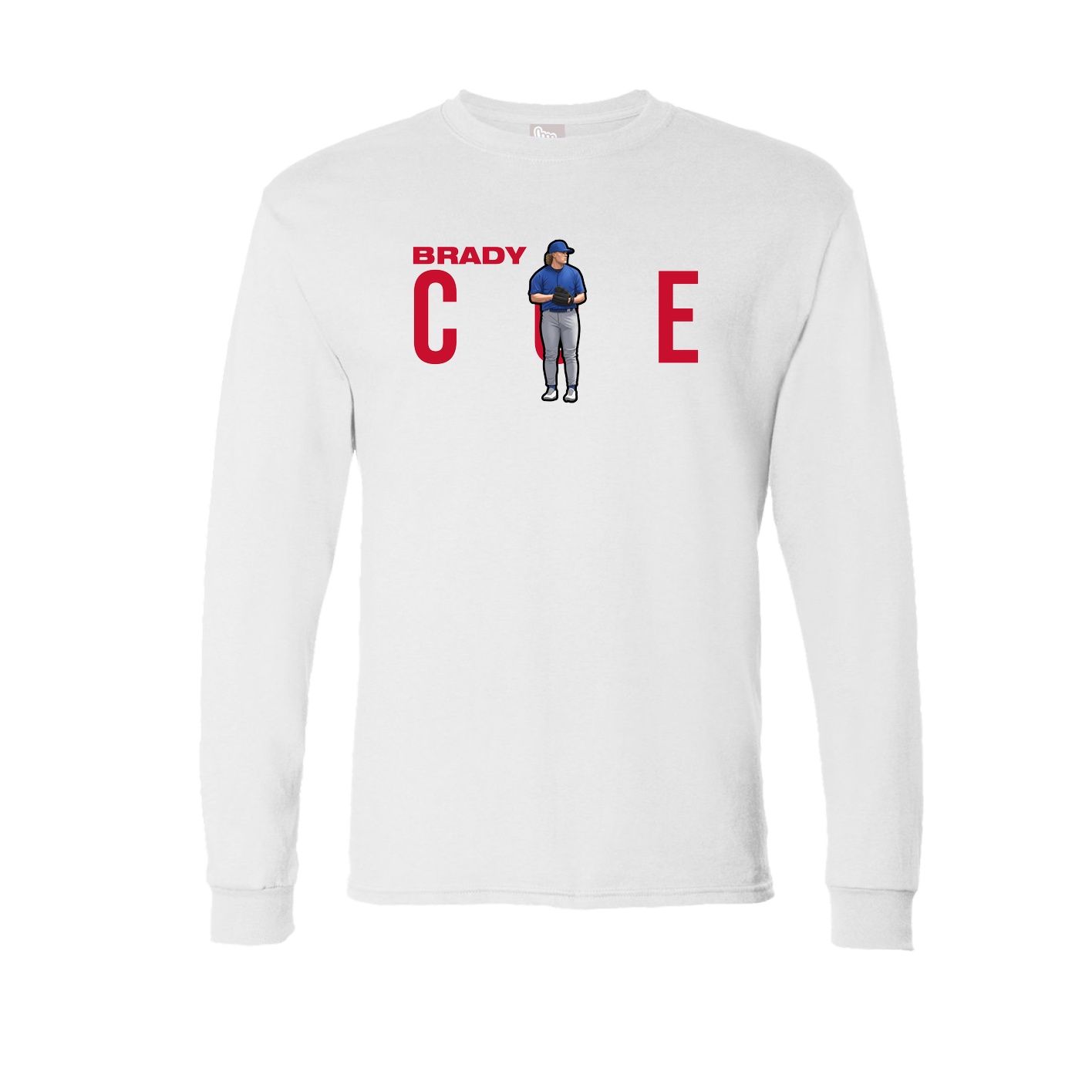 Long Sleeve Tee — Player Name in White