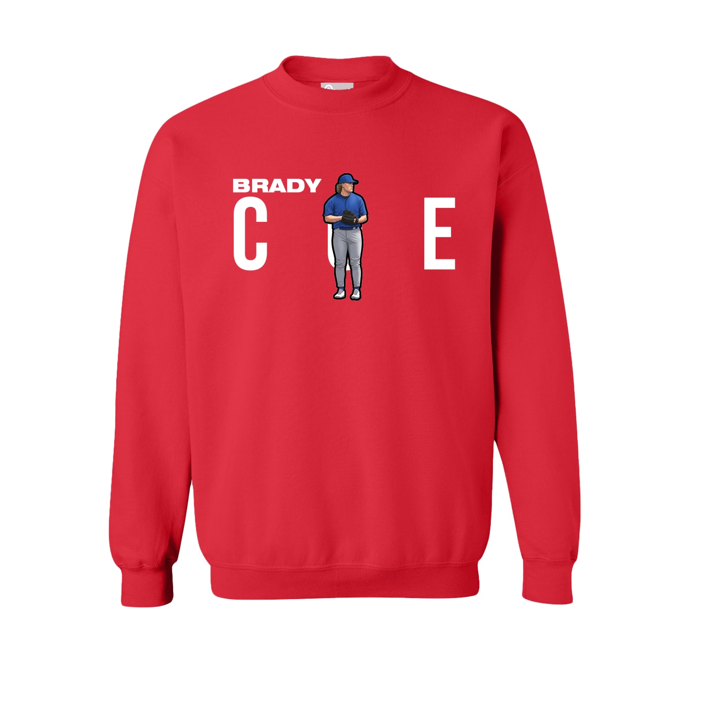 Fleece Crew — Player Name in Red