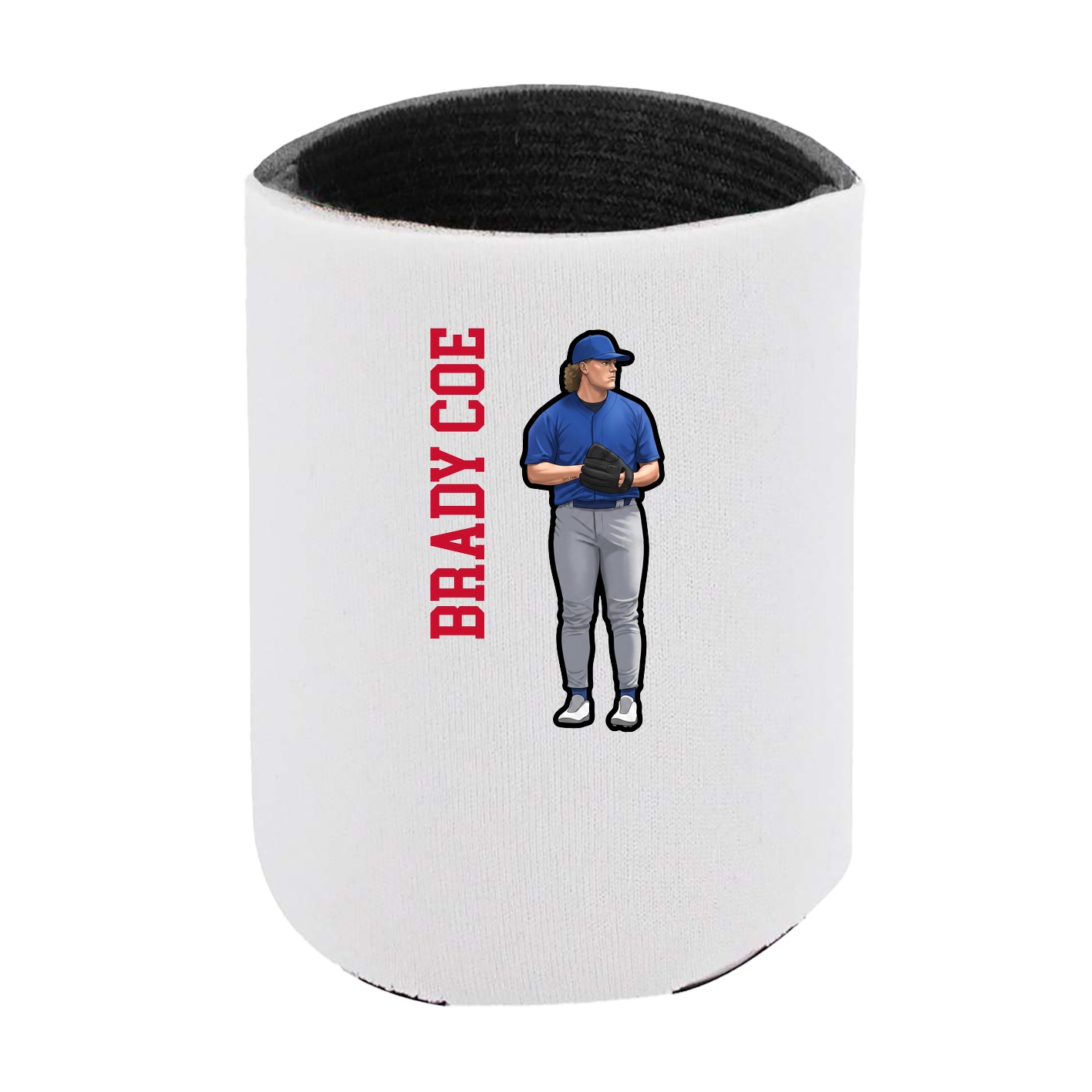 Can Holder — Name Vertical in White