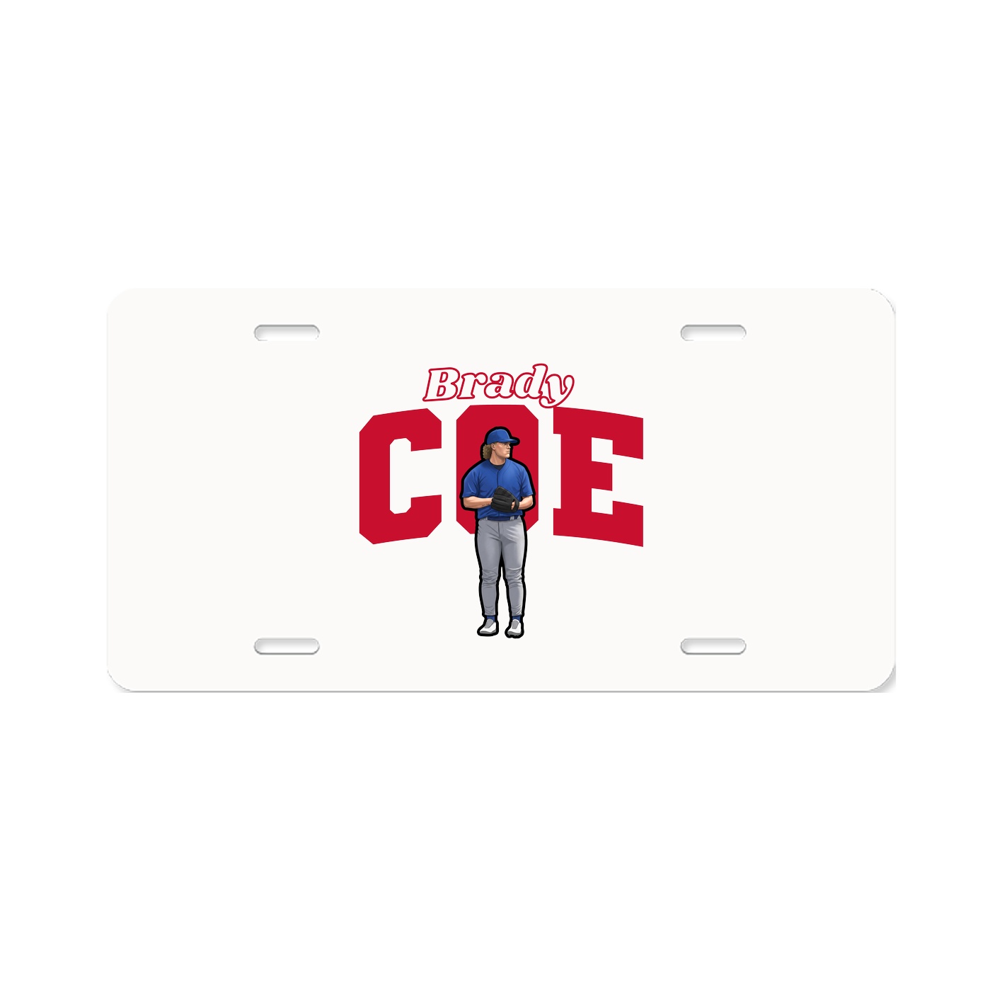License Plate — Name Arch in Classic