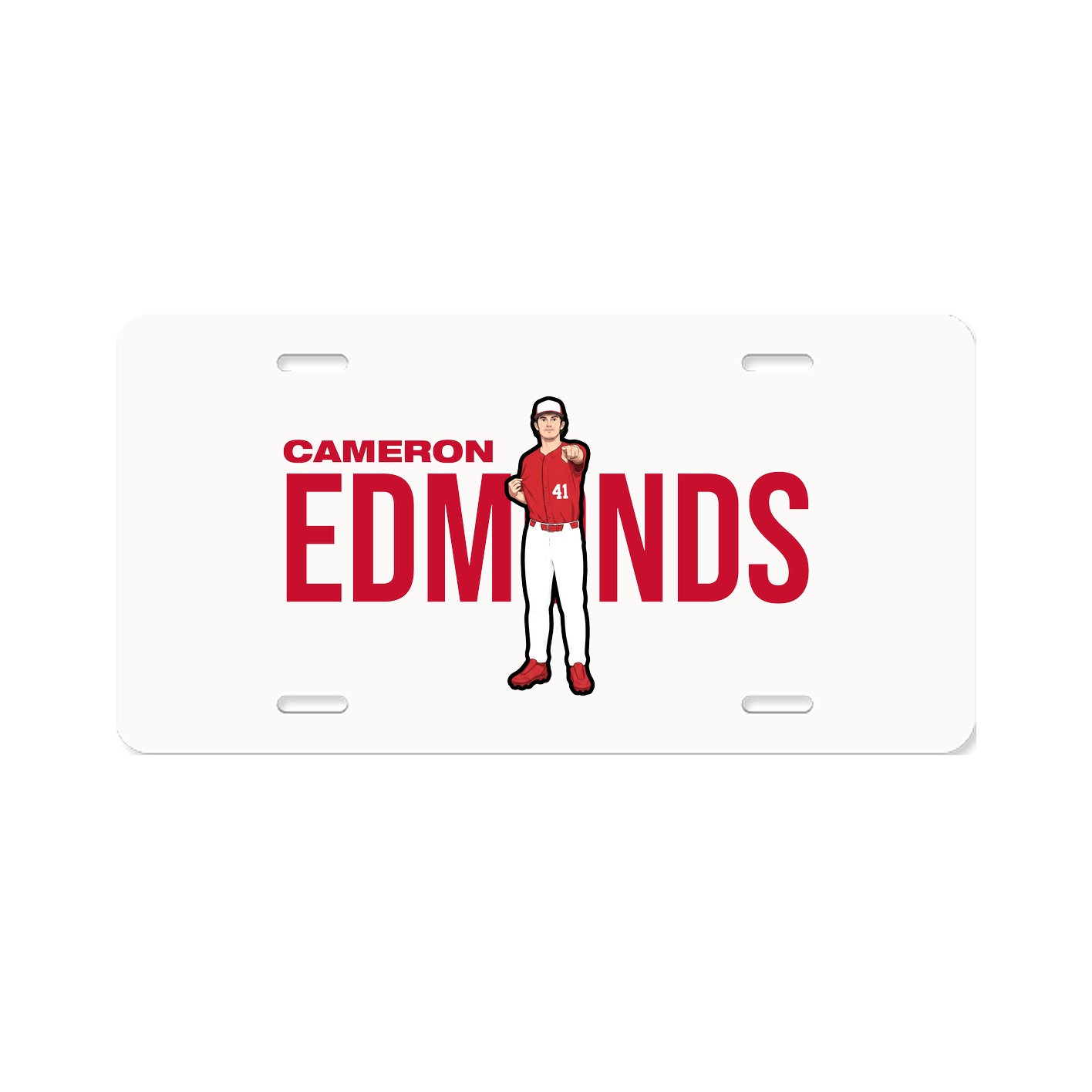 License Plate — Player Name in Classic