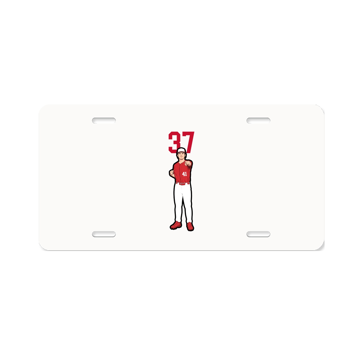 License Plate — Number Top in Classic