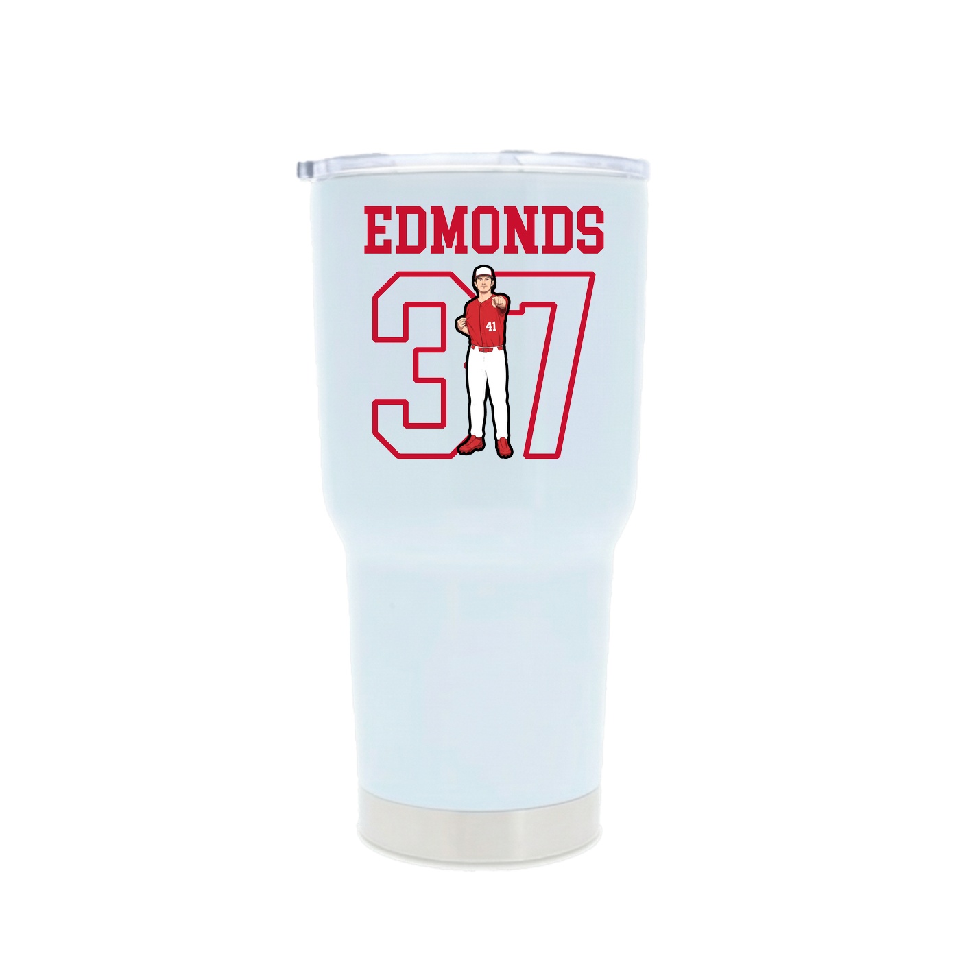 30oz Stainless Steel Tumbler — Shirsey in White