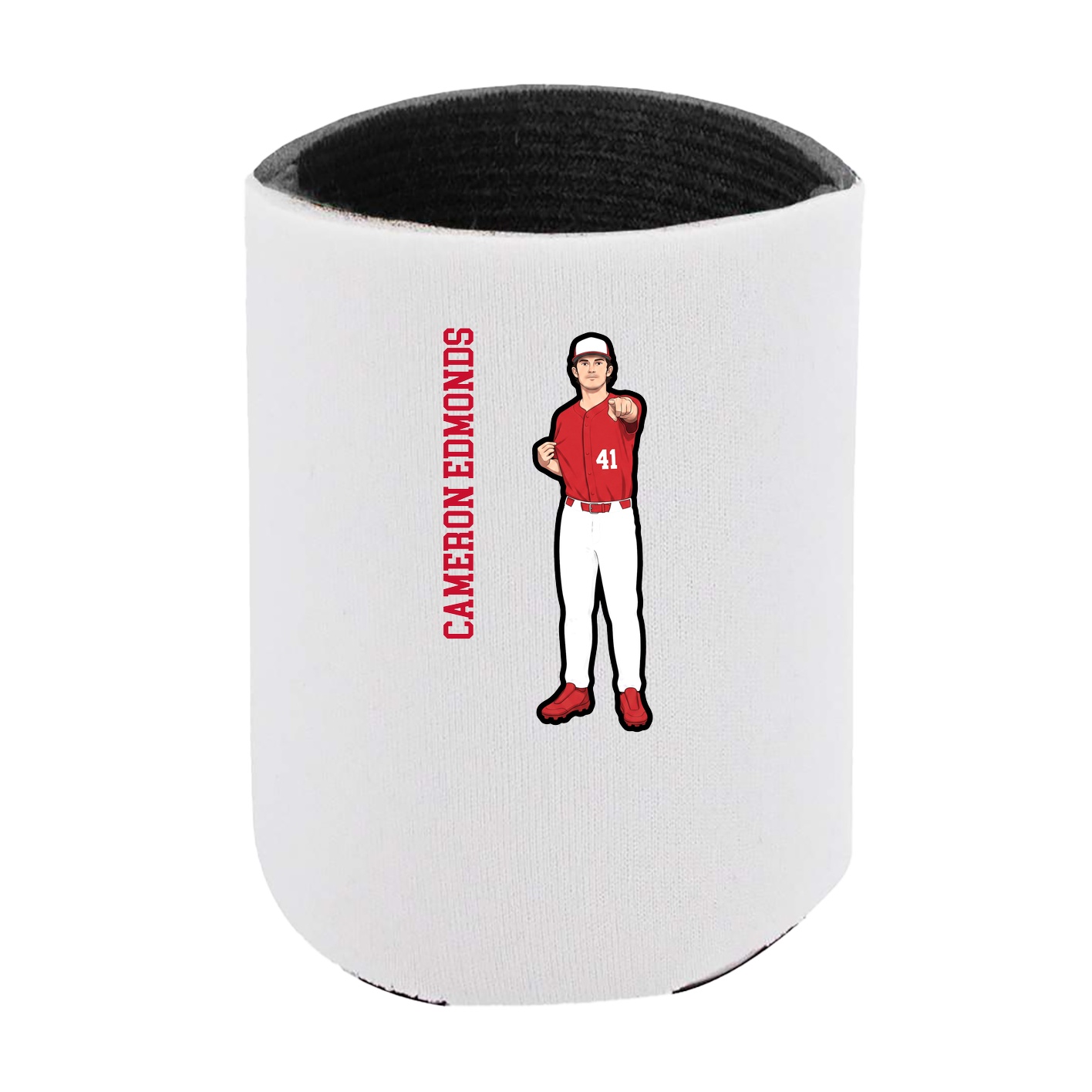 Can Holder — Name Vertical in White