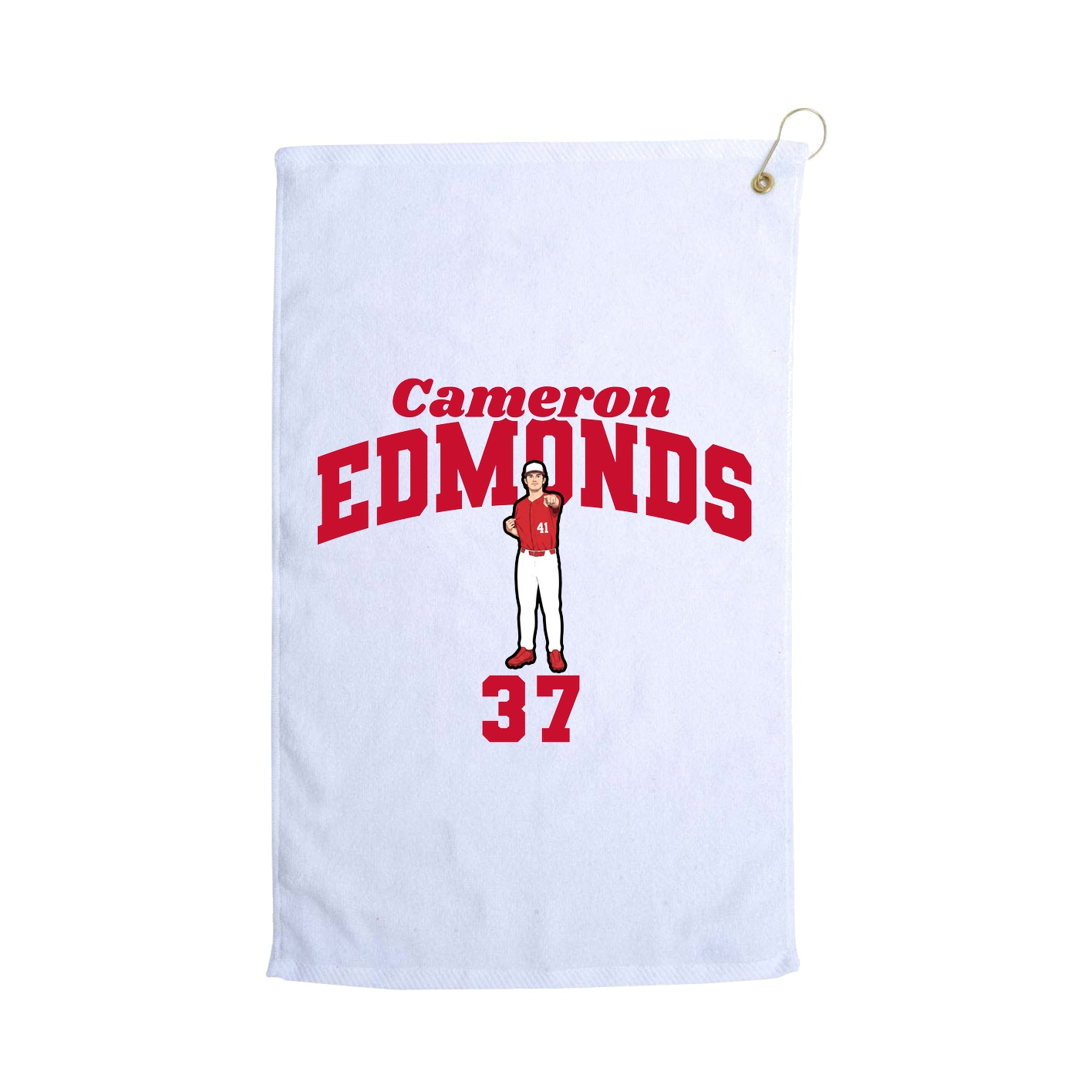 Golf Towel — Signature Arch in White