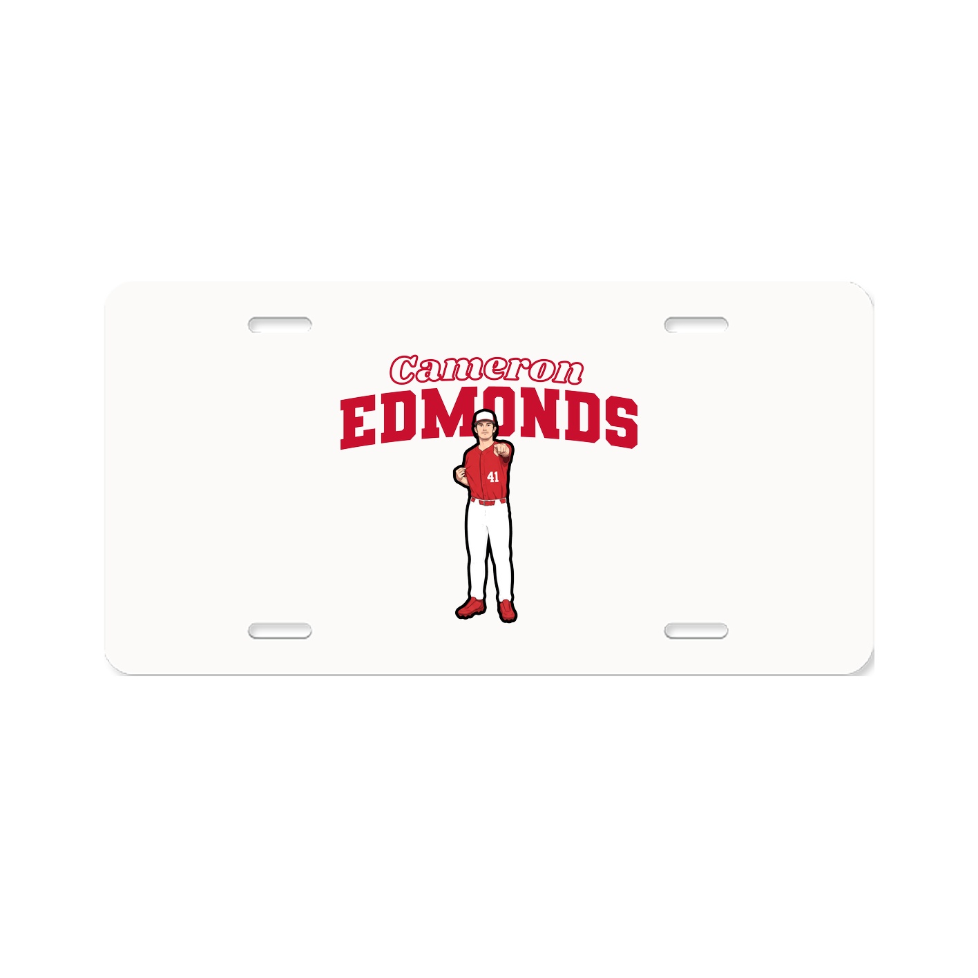 License Plate — Name Arch in Classic