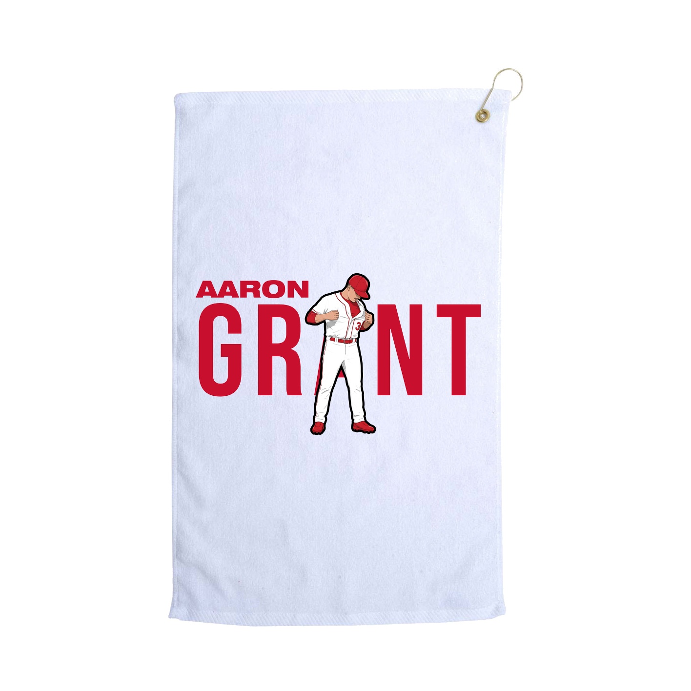 Golf Towel — Player Name in White