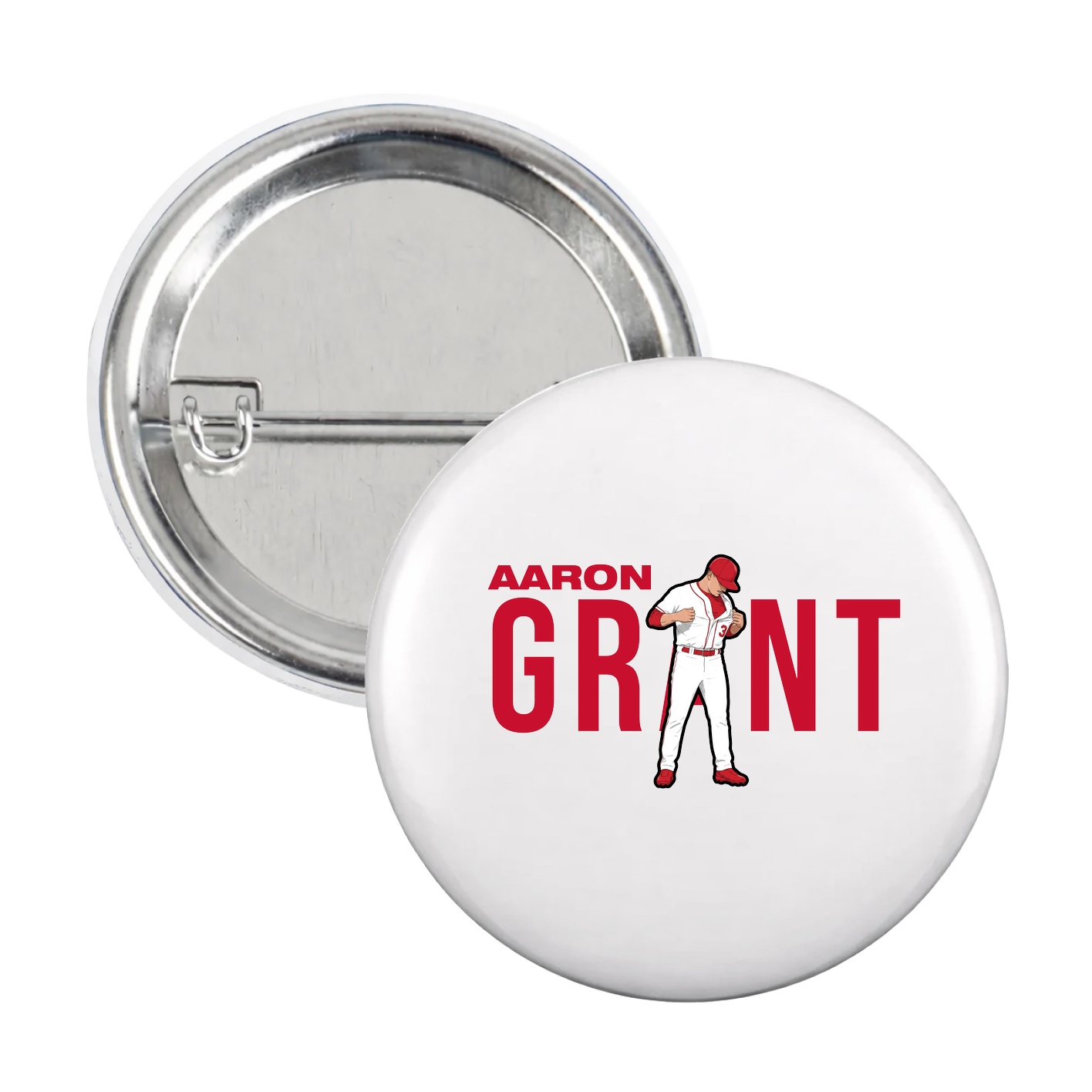 Game Day Button — Player Name in White